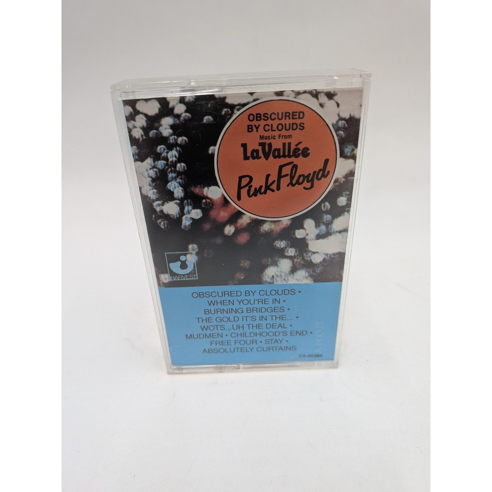 Pink Floyd Obscured By Clouds Cassette Tape La Vallee Soundtrack Harvest
